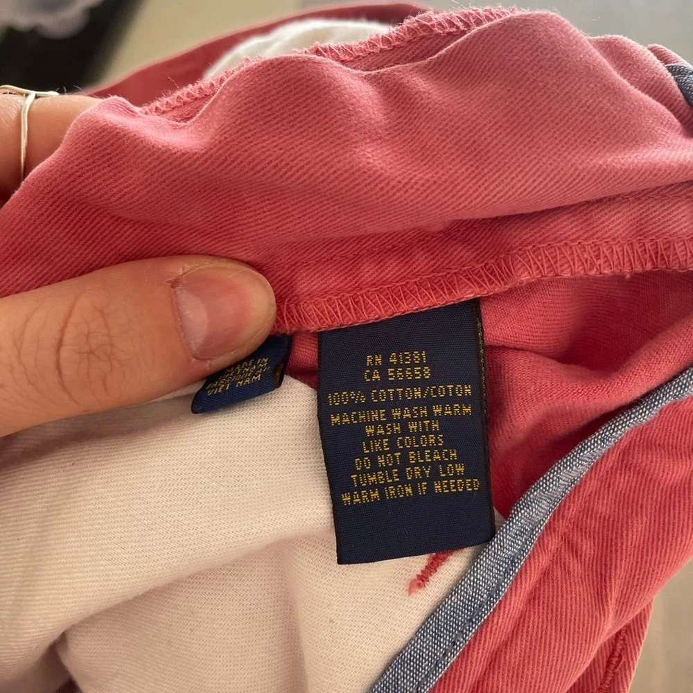 Polo Ralph Lauren classic 9” fit pink mens chino shorts size 31